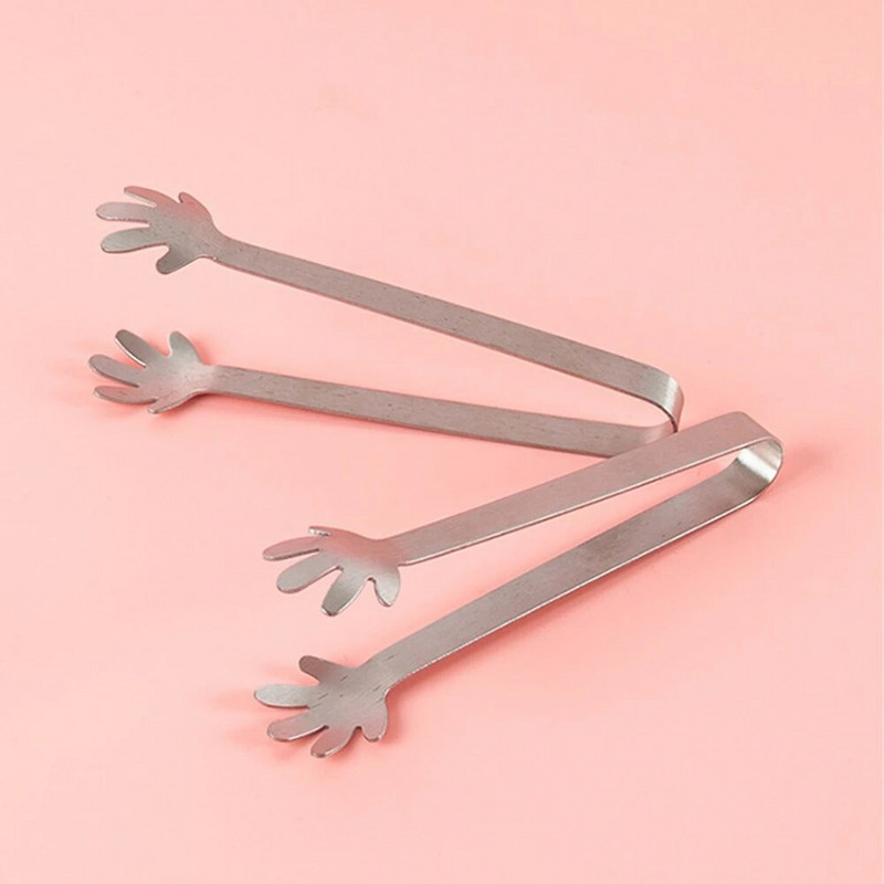 Loomingulised roostevabast terasest toidutangid jääklambrid kommide BBQ magustoit libisemiskindlad tangid teekomplekt Toidu serveerimisnõu Köögibaari tarvik