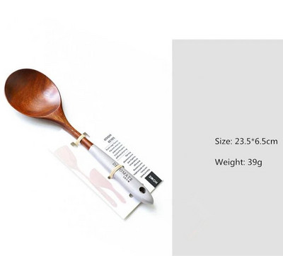 Set de instrumente de gătit din lemn masiv Spatulă de tec ecologică Linguriță de orez Protecția mediului Veselă de uz casnic ковшик кухонный