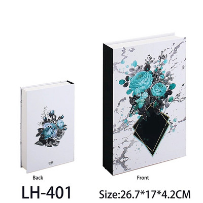 Luksusa viltotu grāmatu glabāšanas kaste Livre Dekorācija Luksusa dzīvojamās istabas apdare Estētiska kafijas galdiņa grāmatas Mājas rotājumi