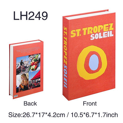 Luksusa viltotu grāmatu glabāšanas kaste Livre Dekorācija Luksusa dzīvojamās istabas apdare Estētiska kafijas galdiņa grāmatas Mājas rotājumi