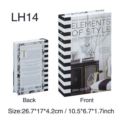 Luksusa viltotu grāmatu glabāšanas kaste Livre Dekorācija Luksusa dzīvojamās istabas apdare Estētiska kafijas galdiņa grāmatas Mājas rotājumi