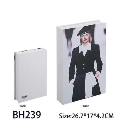 Luksusa viltotu grāmatu glabāšanas kaste Livre Dekorācija Luksusa dzīvojamās istabas apdare Estētiska kafijas galdiņa grāmatas Mājas rotājumi