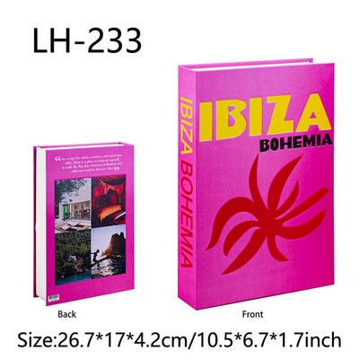 Luksusa viltotu grāmatu glabāšanas kaste Livre Dekorācija Luksusa dzīvojamās istabas apdare Estētiska kafijas galdiņa grāmatas Mājas rotājumi