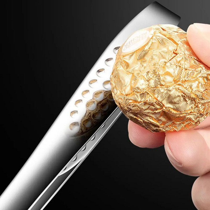 Εργαλεία μαγειρικής κουζίνας Σφιγκτήρας μπάρμπεκιου τσιμπιδάκι μπριζόλας μπριζόλας λαβίδα μπάρμπεκιου Μακριά λαβή από ανοξείδωτο ατσάλι λαβίδες τροφίμων