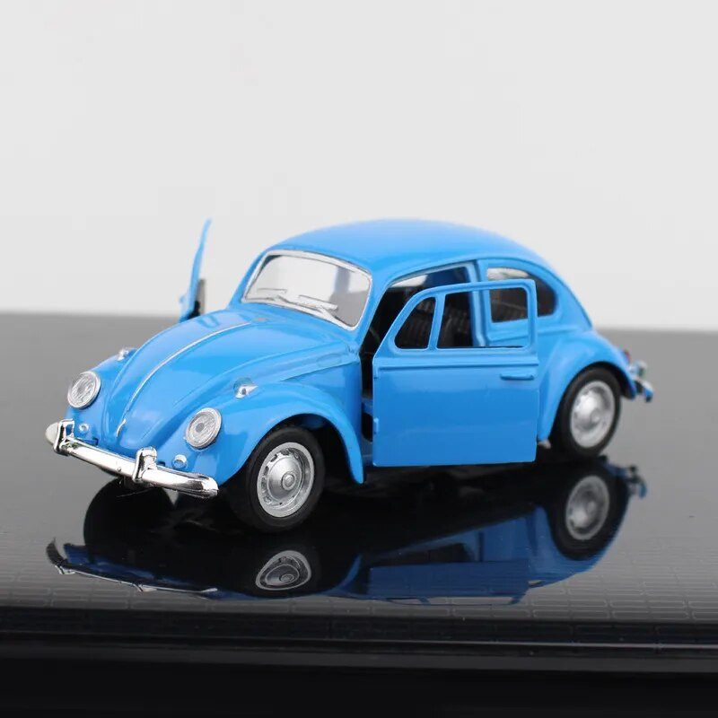2023. gada jaunākais ienākums Retro retro vabole Diecast Atvilkt veco automašīnu modelis Metāla rotaļlietas Dekors skulptūras rekvizīti Figūriņas Miniatūras