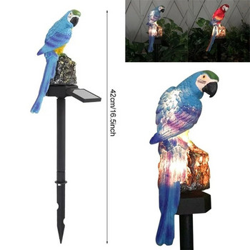 Слънчева захранваща LED светлина Лампа за папагал птица с щипка Нощни светлини за външна градинска пътека Орнамент Градинска светлина Светлини за домашен папагал