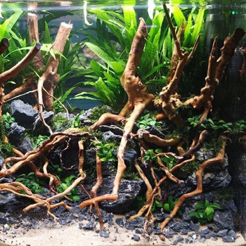 Ενυδρείο Micro Landscape Φυσικό Driftwood Root Trunk Tree DIY Home Fish Tank Ornaments Supplies