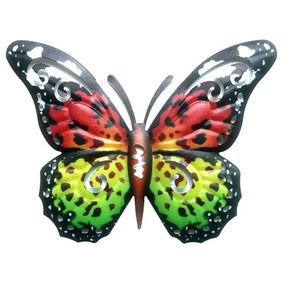 Vas gekkó fali díszek otthoni fali dekoráció szimuláció valósághű fém kolibri gyík szobrok kerti szobor