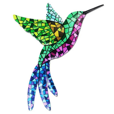 Vas gekkó fali díszek otthoni fali dekoráció szimuláció valósághű fém kolibri gyík szobrok kerti szobor