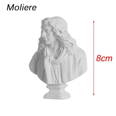 Mini gipsz szobor Görög mitológia Hírességek Híres szobrok Figurák Rajz gyakorlat Gipsz mellszobor portrék