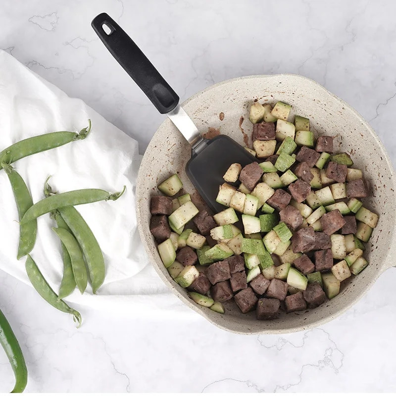 1 vnt. lanksti silikoninė vartytuvo mentelė, karščiui atsparūs, nepridegantys virtuvės reikmenys, šlepetės maisto gaminimui ir kepimui – be BPA