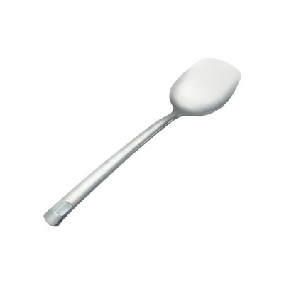 Virtuves nerūsējošā tērauda virtuves piederumi Pulēti iekaramie sudraba caurduris zupa cepšanas lāpstiņa Vienkārši mājsaimniecības piederumi