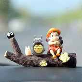 Mans kaimiņš Totoro Miniatūras Ornaments Japāņu karikatūra Totoro Dekorācija Mājas istabas dekors Dārza Galds Jauki rotājumi Miniatūras
