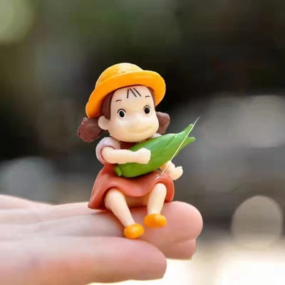 Mans kaimiņš Totoro Miniatūras Ornaments Japāņu karikatūra Totoro Dekorācija Mājas istabas dekors Dārza Galds Jauki rotājumi Miniatūras