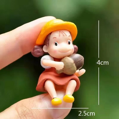 Mans kaimiņš Totoro Miniatūras Ornaments Japāņu karikatūra Totoro Dekorācija Mājas istabas dekors Dārza Galds Jauki rotājumi Miniatūras