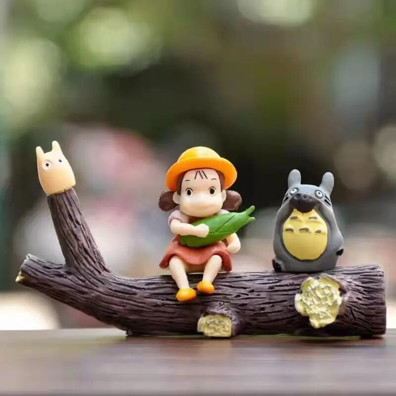 Mans kaimiņš Totoro Miniatūras Ornaments Japāņu karikatūra Totoro Dekorācija Mājas istabas dekors Dārza Galds Jauki rotājumi Miniatūras