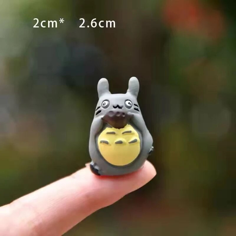 Mans kaimiņš Totoro Miniatūras Ornaments Japāņu karikatūra Totoro Dekorācija Mājas istabas dekors Dārza Galds Jauki rotājumi Miniatūras