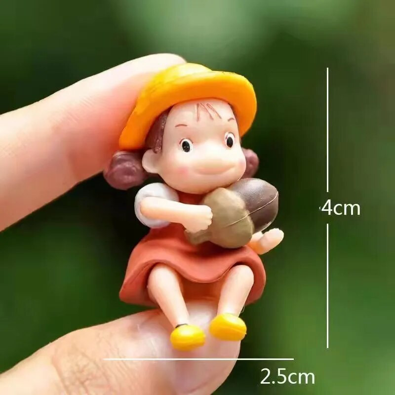 Mans kaimiņš Totoro Miniatūras Ornaments Japāņu karikatūra Totoro Dekorācija Mājas istabas dekors Dārza Galds Jauki rotājumi Miniatūras