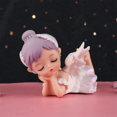 Κινούμενα σχέδια για κορίτσια ειδώλια μπαλαρίνα άγαλμα αγγέλου Χαριτωμένο διακοσμητικό ντεκόρ επιφάνειας εργασίας Μινιατούρες κορίτσι μπαλέτου Αξιολάτρευτο διακοσμητικό ταμπλό