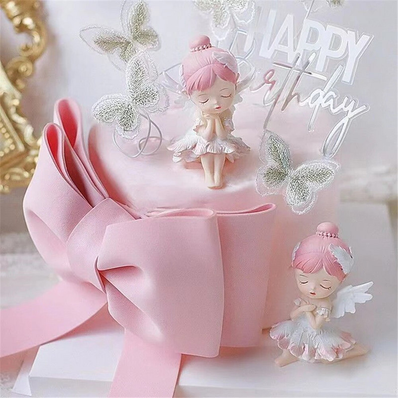 Κινούμενα σχέδια για κορίτσια ειδώλια μπαλαρίνα άγαλμα αγγέλου Χαριτωμένο διακοσμητικό ντεκόρ επιφάνειας εργασίας Μινιατούρες κορίτσι μπαλέτου Αξιολάτρευτο διακοσμητικό ταμπλό