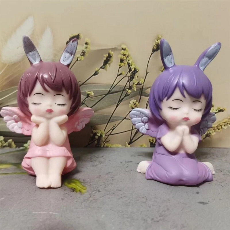 Κινούμενα σχέδια για κορίτσια ειδώλια μπαλαρίνα άγαλμα αγγέλου Χαριτωμένο διακοσμητικό ντεκόρ επιφάνειας εργασίας Μινιατούρες κορίτσι μπαλέτου Αξιολάτρευτο διακοσμητικό ταμπλό