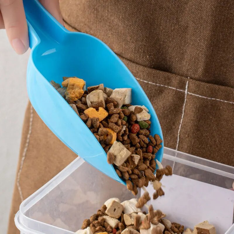 Konfekšu krāsas plastmasas ledus lāpstas trīsdaļīgs komplekts mājsaimniecības cepšanas miltu lāpstiņai daudzfunkcionāliem virtuves piederumiem