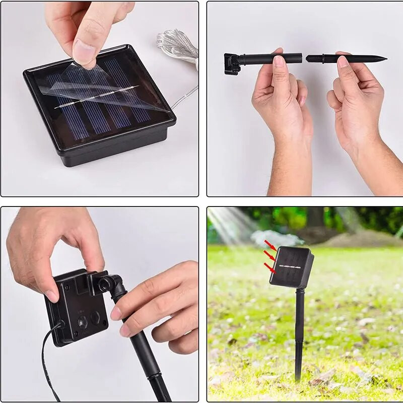 5 pack Saules Ziemassvētku staba gaismas āra saules dārza gaisma Saules ainavas celiņa apgaismojums zāliena iekšpagalmam Ūdensizturīgs