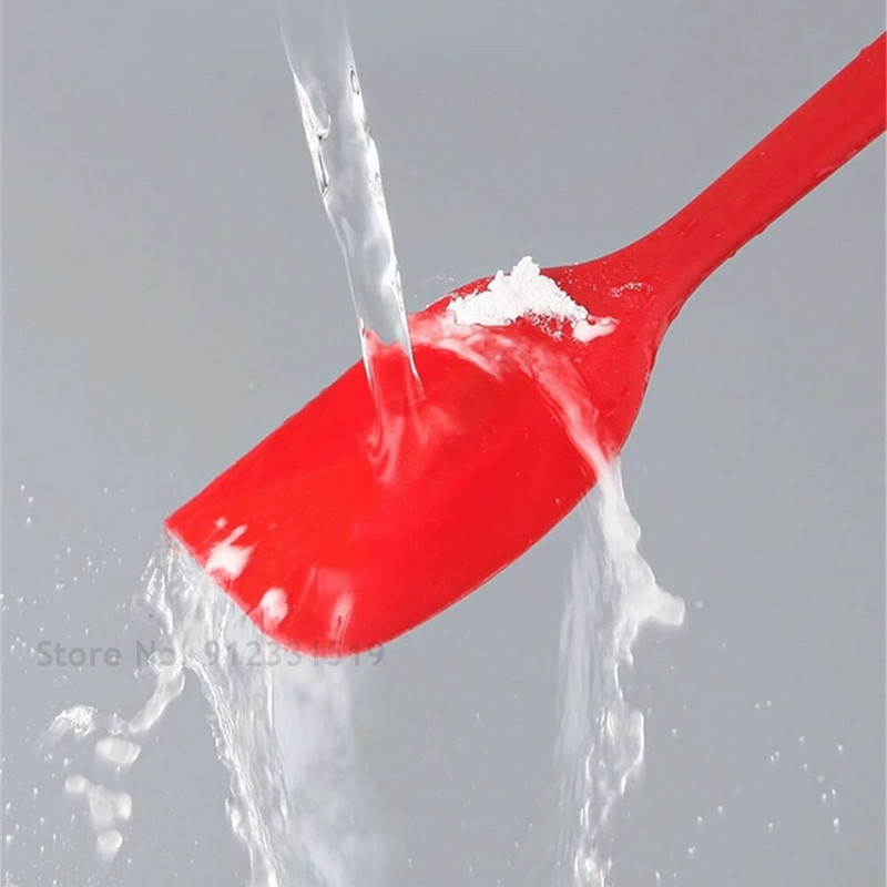 Silikona lāpstiņa konditorejas izstrādājumu kūkas skrāpis Nelipīgs sviesta smērētājs burciņa blenderis virtuves lāpstiņa Ēdienu gatavošana cepšanas piederumi.