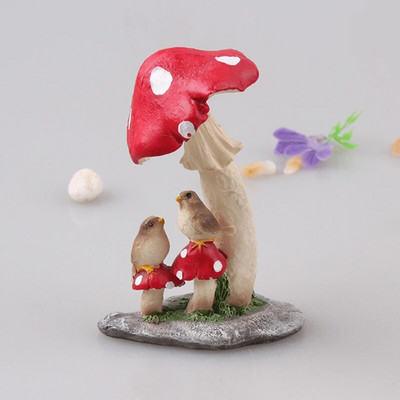 Διακόσμηση με μανιτάρια Micro Landscape Fish Tank Garden Flower Pot Διακόσμηση Mini Cute Fairy Garden Decor DIY αξεσουάρ