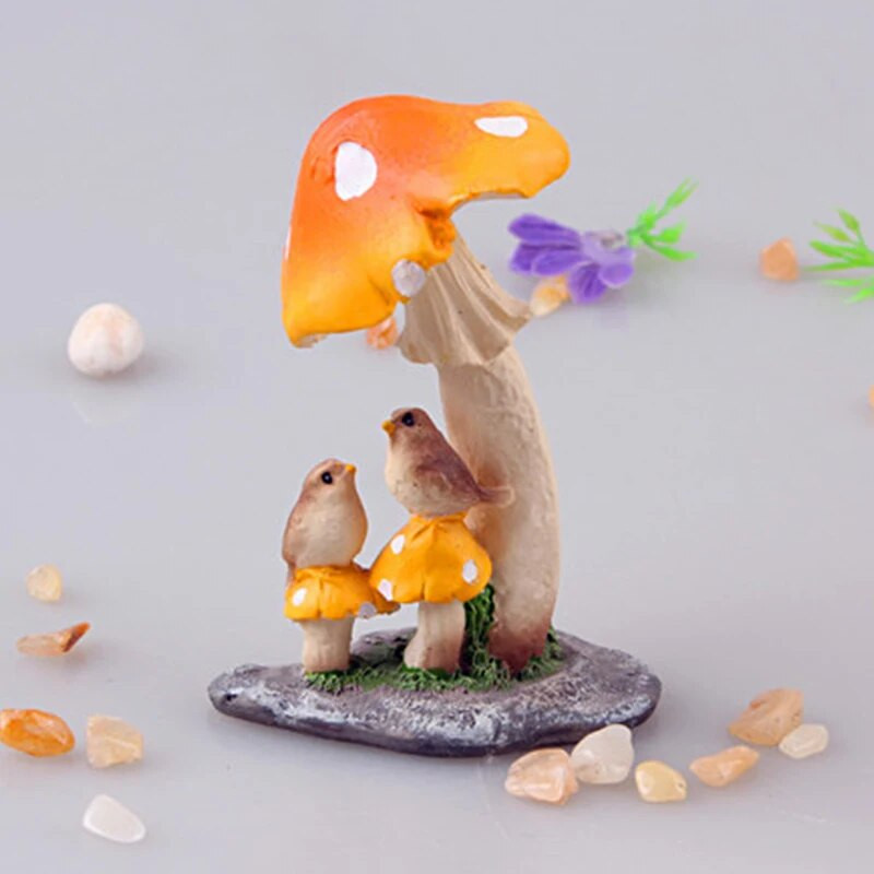 Διακόσμηση με μανιτάρια Micro Landscape Fish Tank Garden Flower Pot Διακόσμηση Mini Cute Fairy Garden Decor DIY αξεσουάρ