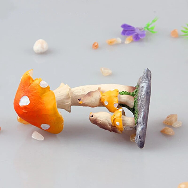 Διακόσμηση με μανιτάρια Micro Landscape Fish Tank Garden Flower Pot Διακόσμηση Mini Cute Fairy Garden Decor DIY αξεσουάρ