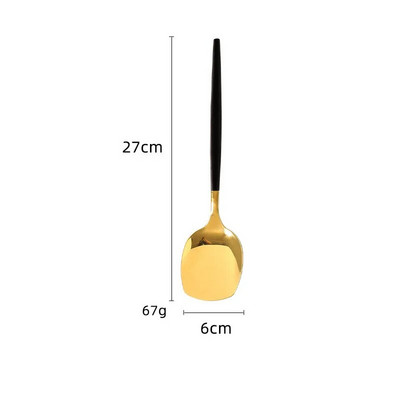 Jauni nerūsējošā tērauda virtuves trauki Rīsu lāpstiņa Lāpsta zupas karote caurduris Mājsaimniecības radoši virtuves piederumi