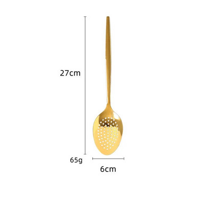 Jauni nerūsējošā tērauda virtuves trauki Rīsu lāpstiņa Lāpsta zupas karote caurduris Mājsaimniecības radoši virtuves piederumi