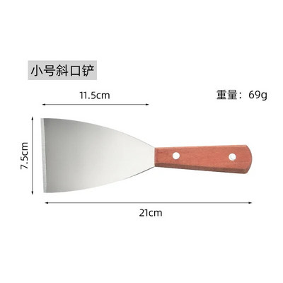 Nerūdijančio plieno mentelės jautienos kiaušinių virtuvės grandiklis Platus picos kastuvas Nelipnus vartytuvai Maisto keltuvai keptų kepsnių kastuvas