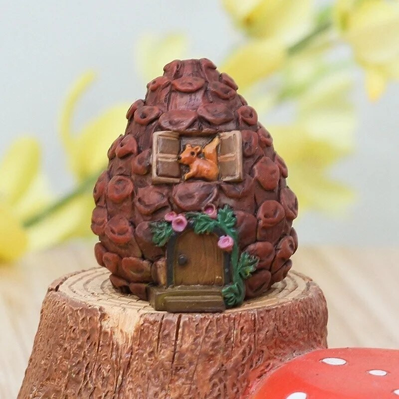 Miniatūras DIY Amatniecība Pasaku figūriņas Mini māja Dārza dekorēšana Mikro ainavu sveķi