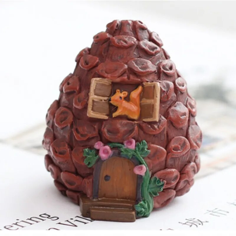 Miniatūras DIY Amatniecība Pasaku figūriņas Mini māja Dārza dekorēšana Mikro ainavu sveķi