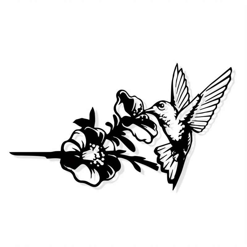 1vnt metalinis kolibrių maitinimo papuošimas kiemo dekoras, metalinis kiemo menas, sodo medžių papuošimai lauke, kiemo dekoras sodo dovana