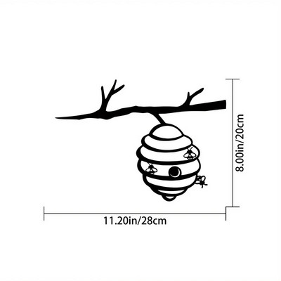 Piešķiriet savam dārzam maģisku pieskārienu ar šo metāla bišu stropu staba zaru Goblin Silhouette dzelzs mākslas dekoru dārza ballīšu dekorēšanai