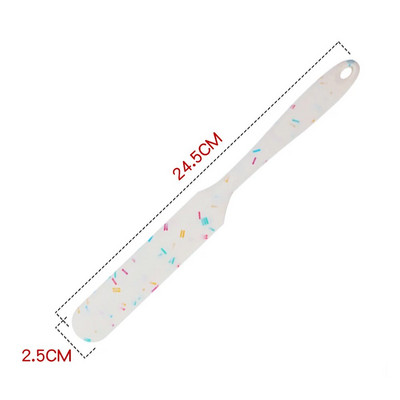 Silikona lāpstiņas skrāpis Karstumizturīgs lāpstiņu virpotājs ēdiena gatavošanai Maisīšanas rīks Konditorejas izstrādājumu cepšanas rīki Silikona virtuves piederumu komplekts