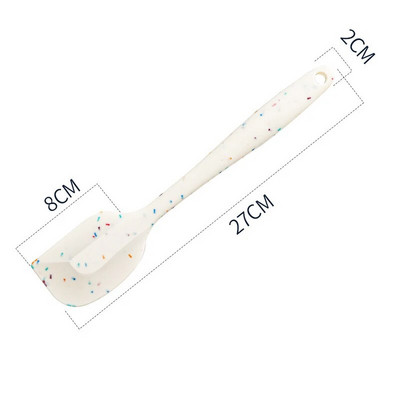 Silikona lāpstiņas skrāpis Karstumizturīgs lāpstiņu virpotājs ēdiena gatavošanai Maisīšanas rīks Konditorejas izstrādājumu cepšanas rīki Silikona virtuves piederumu komplekts