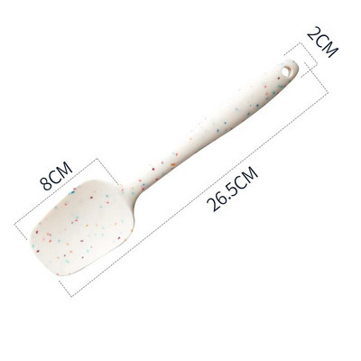 Silikona lāpstiņas skrāpis Karstumizturīgs lāpstiņu virpotājs ēdiena gatavošanai Maisīšanas rīks Konditorejas izstrādājumu cepšanas rīki Silikona virtuves piederumu komplekts
