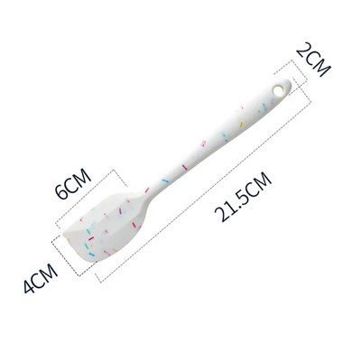 Silikona lāpstiņas skrāpis Karstumizturīgs lāpstiņu virpotājs ēdiena gatavošanai Maisīšanas rīks Konditorejas izstrādājumu cepšanas rīki Silikona virtuves piederumu komplekts