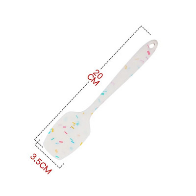 Silikona lāpstiņas skrāpis Karstumizturīgs lāpstiņu virpotājs ēdiena gatavošanai Maisīšanas rīks Konditorejas izstrādājumu cepšanas rīki Silikona virtuves piederumu komplekts