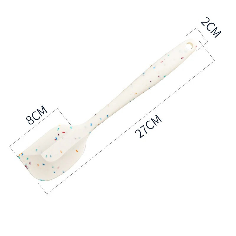 Silikona lāpstiņas skrāpis Karstumizturīgs lāpstiņu virpotājs ēdiena gatavošanai Maisīšanas rīks Konditorejas izstrādājumu cepšanas rīki Silikona virtuves piederumu komplekts