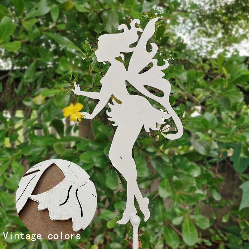 Kalta dzelzs tauriņš dārza statuja siluets skulptūra āra pagalma dekorēšana ūdensizturīgs un laikapstākļiem izturīgs figūriņu pagalma māksla