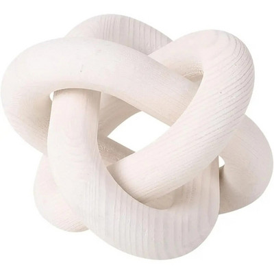 Jauns Boho stila koka mājas dekora ornaments, ar rokām grebts trīs saišu ķēdes mākslas amatniecības galds lauku mājas biroja zemniecisks dekorācijas ornaments