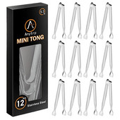 12 vnt / rinkinys Nerūdijančio plieno mini serviravimo žnyplės 5,3 colio širdies formos galvutės cukraus žnyplės ledo kubelių žnyplės Duonos maisto spaustukai Virtuvės įtaisas