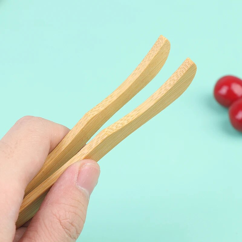 1 tk/4 tk bambusest teenõud teeklambrid puidust röstsaia tangid puidust röster Bagel peekonipressid suhkru jäätee tangid