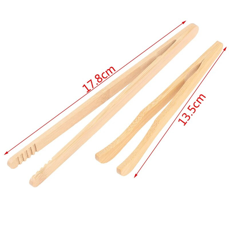 1 tk/4 tk bambusest teenõud teeklambrid puidust röstsaia tangid puidust röster Bagel peekonipressid suhkru jäätee tangid