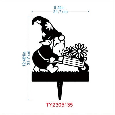 Metalo nykštukų apdaila Metalo kiemo ženklas, dekoro vairuotojas nykštukai lauke metaliniai nykštukai sodininkystės papuošalai kiemas metalo meno kiemas